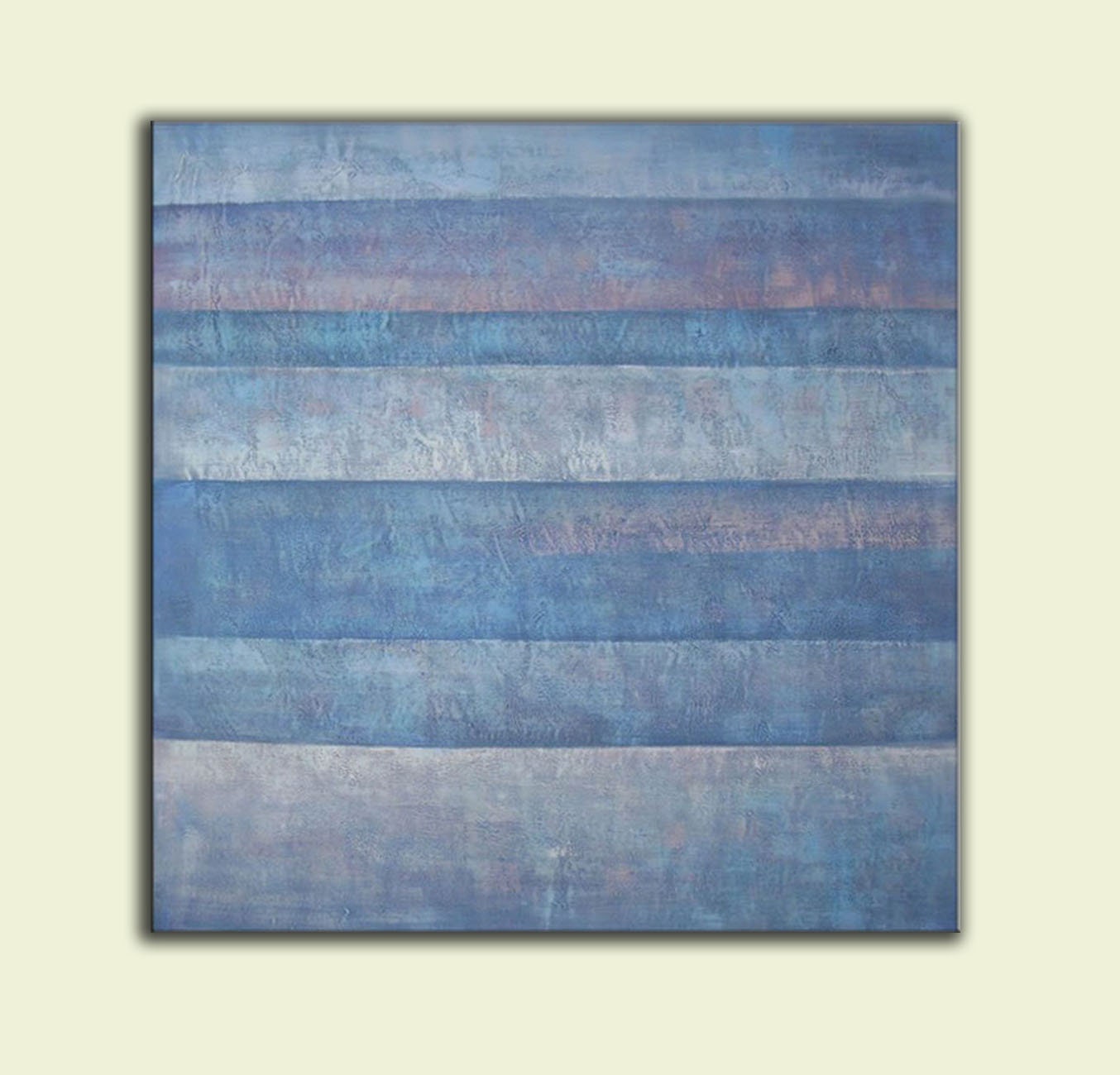 Large blue abstract painting on canvas extra large wall art | Etsy