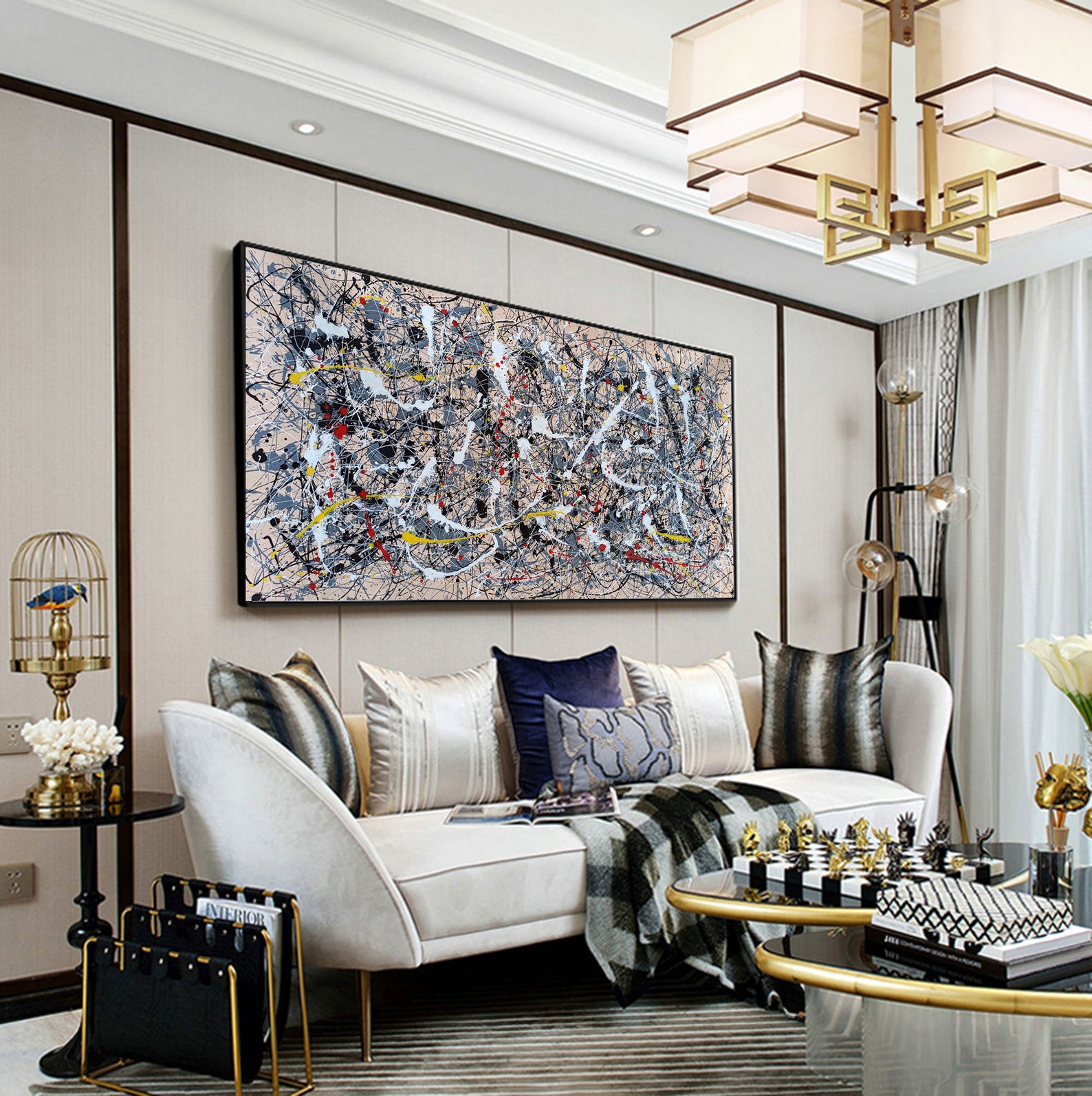 Large Abstract Painting Original Extra Large Canvas Art Etsy