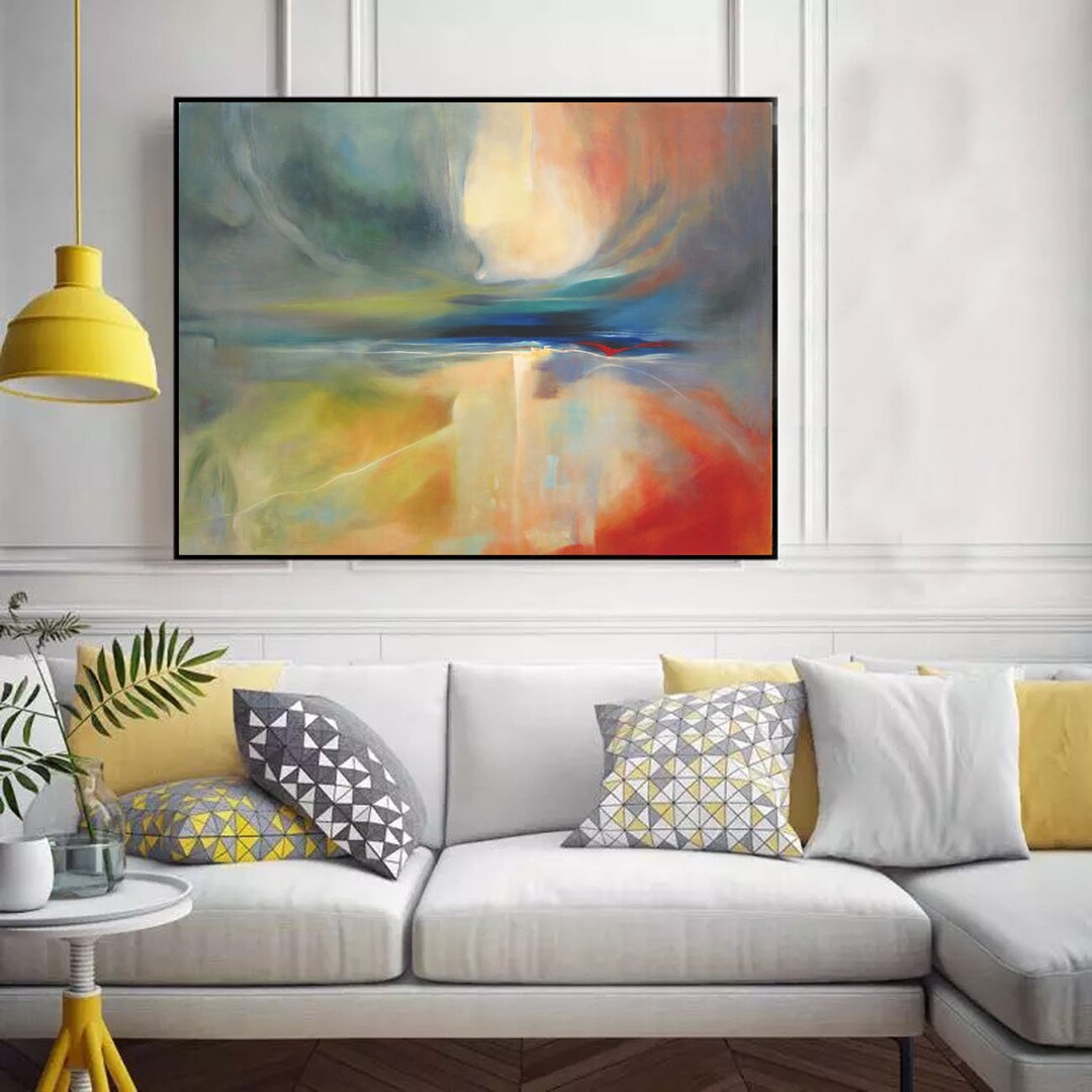 Large Abstract Painting on Canvas Original, Modern Abstract Wall Art ...