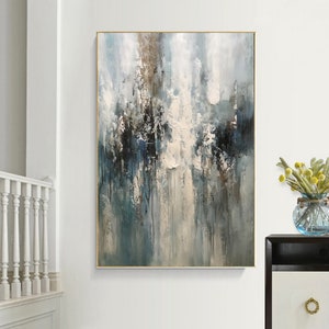 extra large wall art, original abstract oil painting, large abstract painting on canvas, textured wall art canvas, living room painting Em99