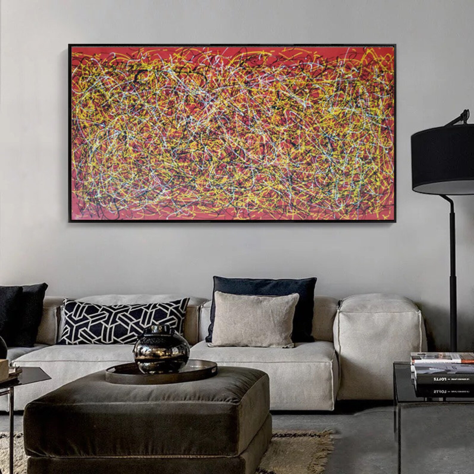 Large Canvas Painting Original Modern Abstract Painting - Etsy