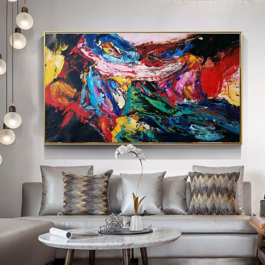 Abstract Painting Original, Large Wall Art Canvas, Large Oil Painting