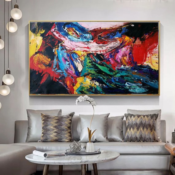 Large Abstract Wall Art, Modern Artwork For Living Room