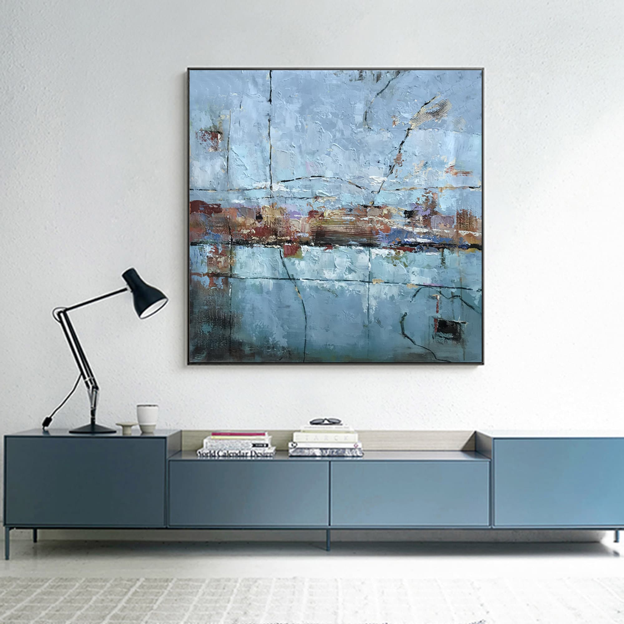 Modern Abstract Painting on Canvas Original, Extra Large Wall Art ...