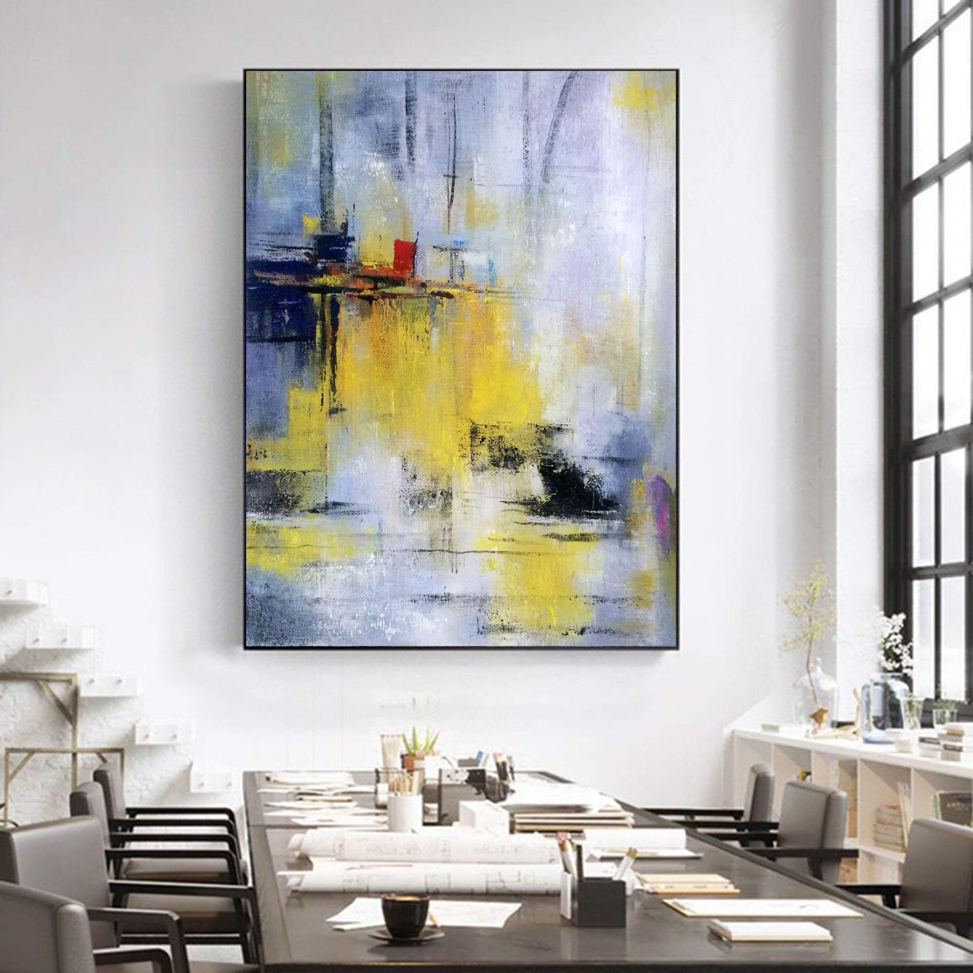 Extra Large Abstract Canvas Wall Art Abstract Acrylic Etsy UK