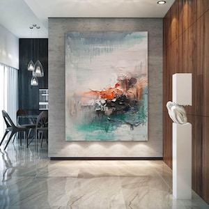 textured wall art, original painting on canvas, handmade art, large abstract oil painting, contemporary art canvas, living room wall artEM59