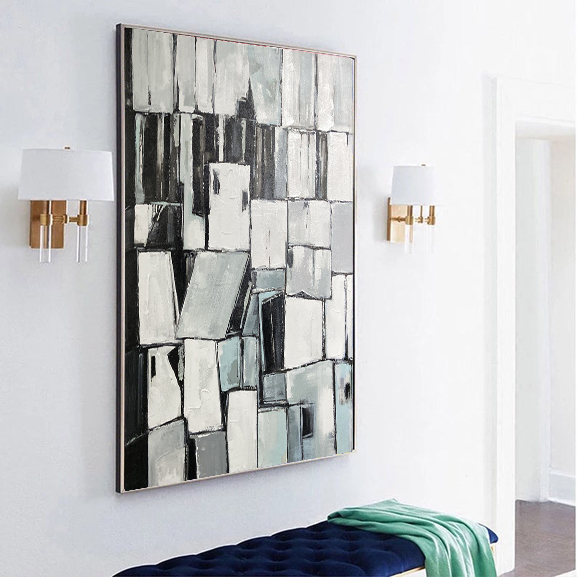 Extra Large Canvas Art Textured Wall Art Abstract Original | Etsy