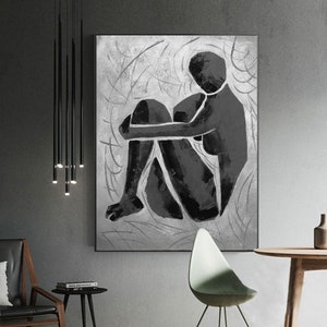 extra large abstract art, textured canvas art, original abstract painting, extra large wall art, modern abstract painting on canvas EM103