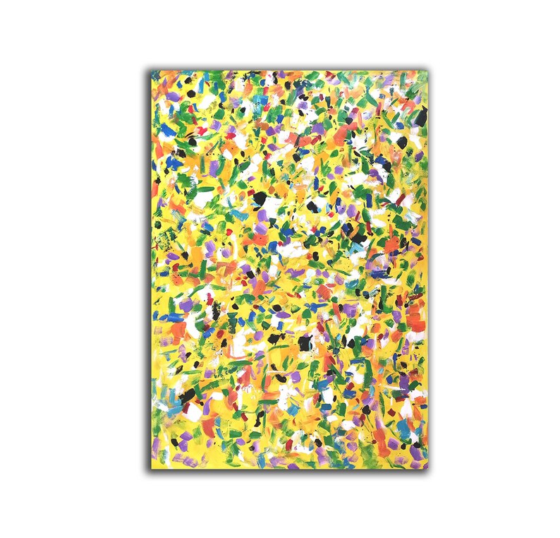 Extra Large Abstract Art Original Oil Painting Yellow Etsy