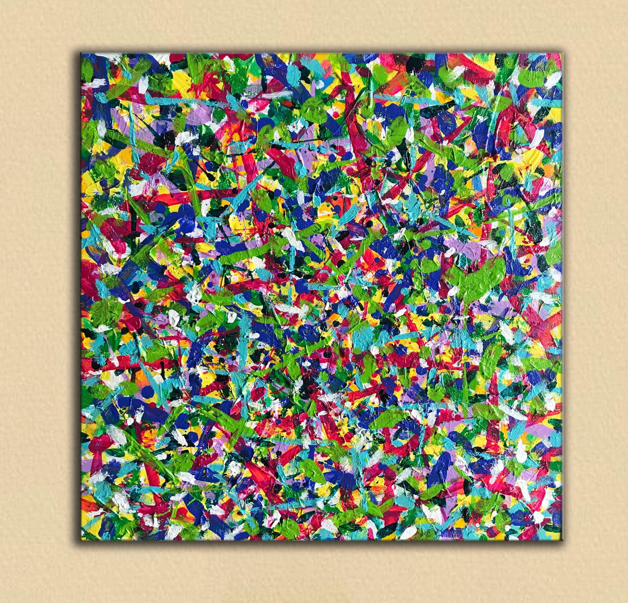 Large abstract canvas art original oil painting oversized Etsy