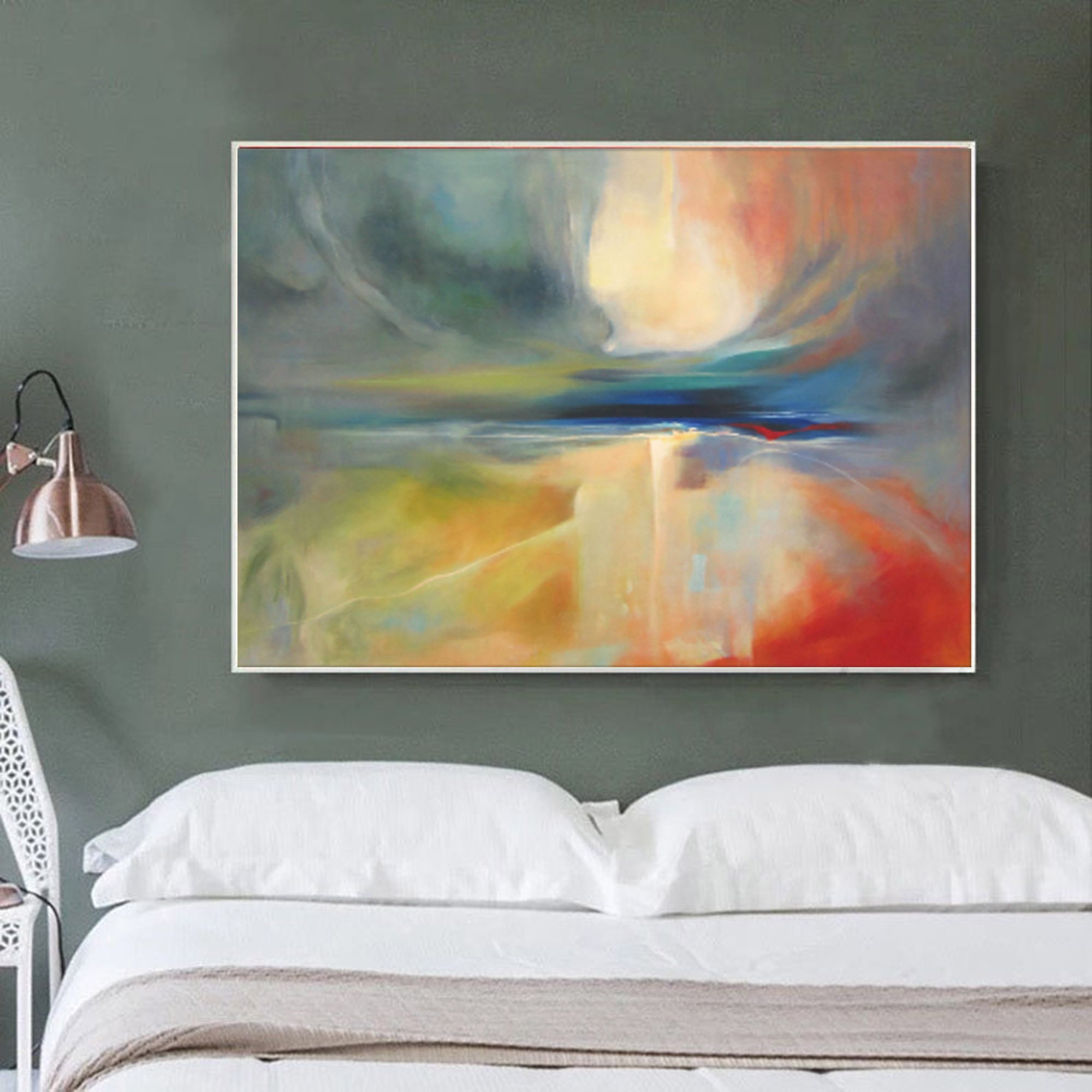 Large Abstract Painting on Canvas Original, Modern Abstract Wall Art ...
