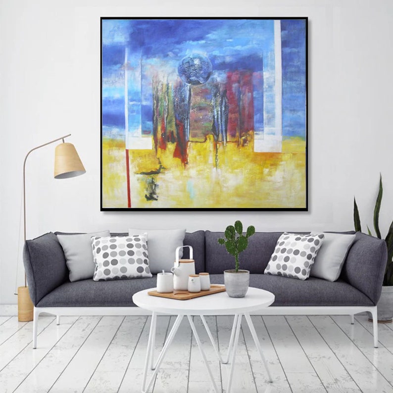 Large Canvas Art for Living Room Modern Art Painting Etsy