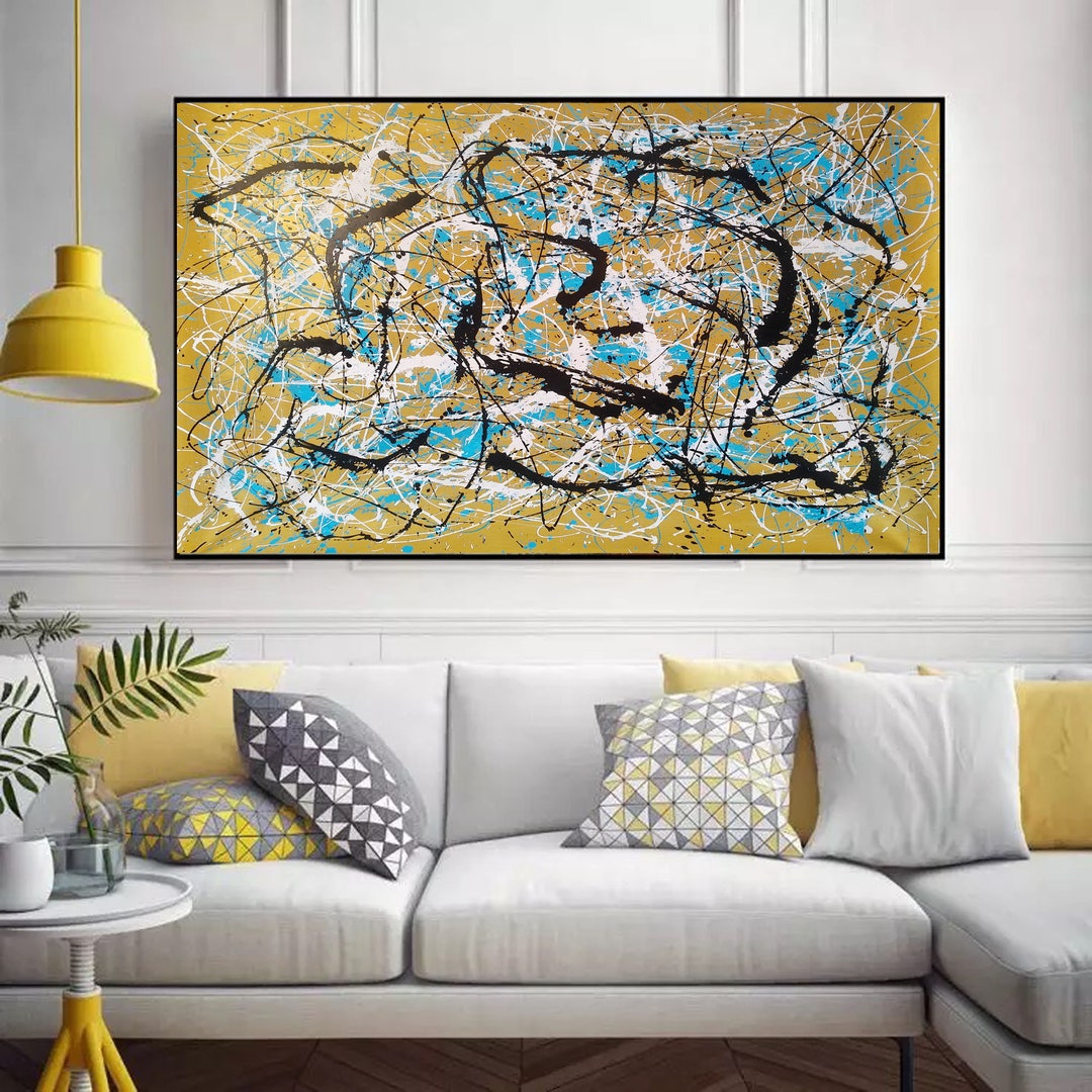 Modern Abstract Painting Original, Large Canvas Art Abstract, Large ...