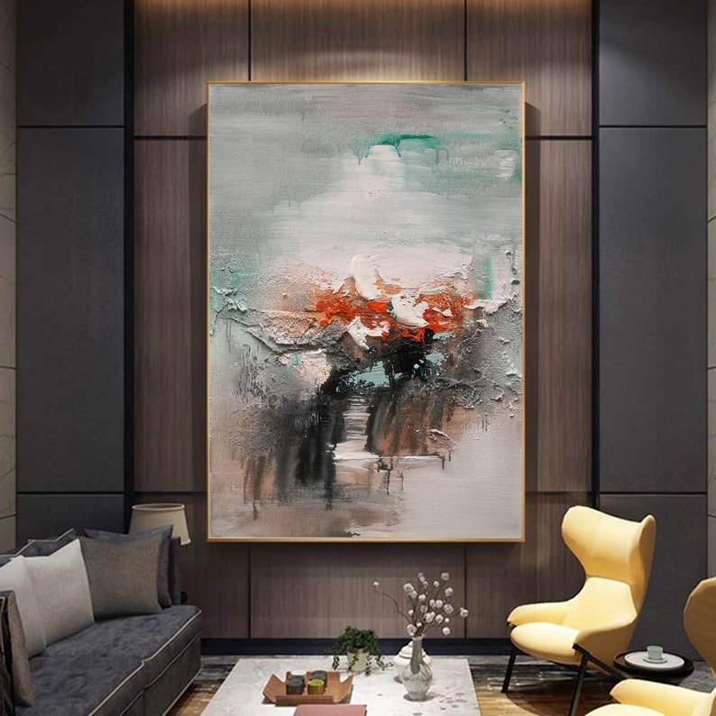 Extra Large Wall Art Abstract Textured Wall Art Modern Etsy