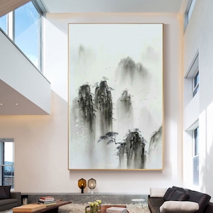 large abstract art, minimalist abstract painting, abstract canvas wall art, living room wall art canvas, modern abstract painting canvasM533