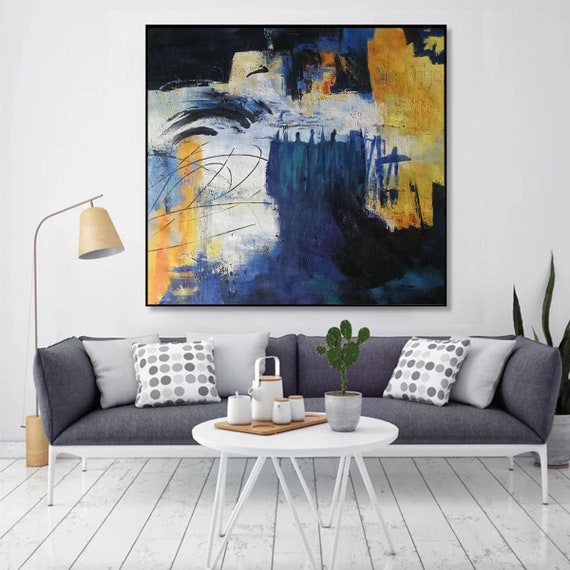 Uitsluiting Uitbarsten Milieuvriendelijk Grote schilderijen te koop grote canvas kunst voor woonkamer - Etsy  Nederland