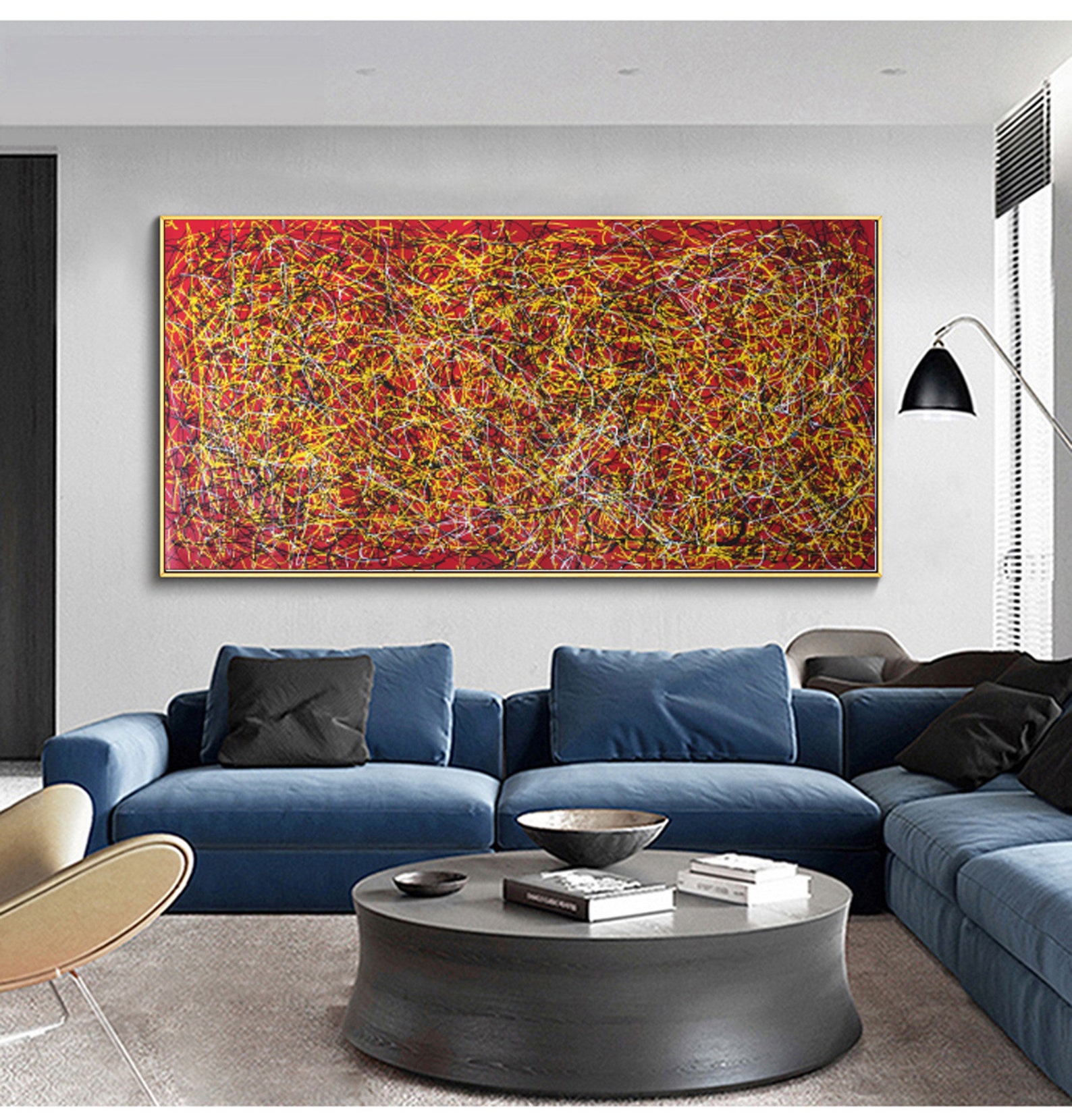 Extra Large Wall Art Large Acrylic Painting Modern Abstract Etsy