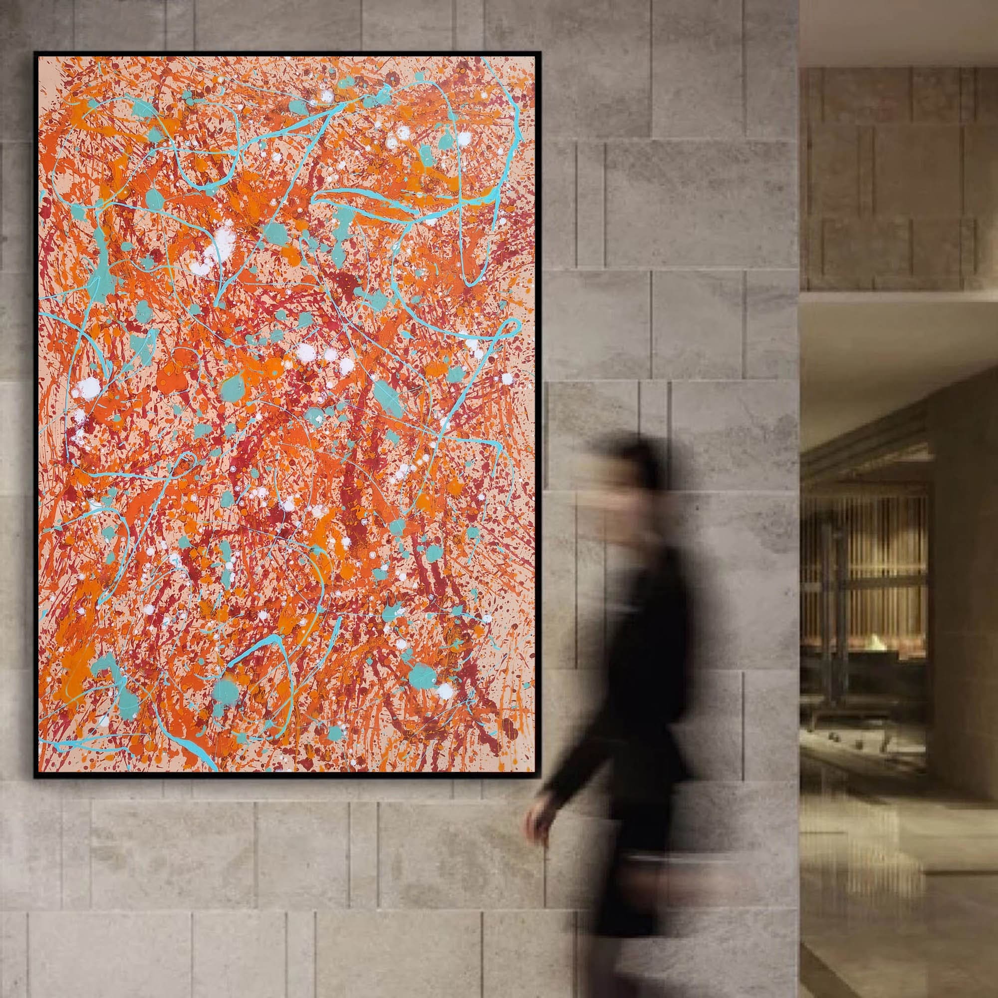 Large Canvas Art for Living Room Modern Abstract Painting | Etsy