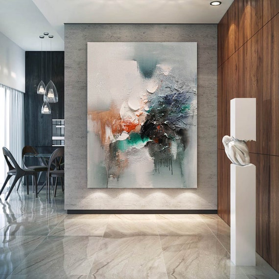 Large Canvas Wall Art Original Abstract Painting Textured Canvas