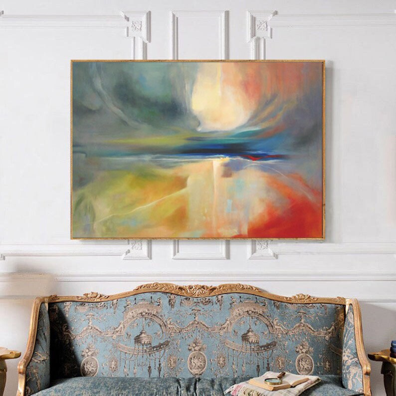 Large Abstract Painting on Canvas Original, Modern Abstract Wall Art ...