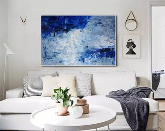 large wall art original abstract painting, contemporary wall art, modern abstract art, extra large oil painting, large canvas art EM202