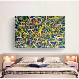 large oil painting, original abstract painting on canvas, oversized wall art abstract, modern abstract wall art, living room painting EM769