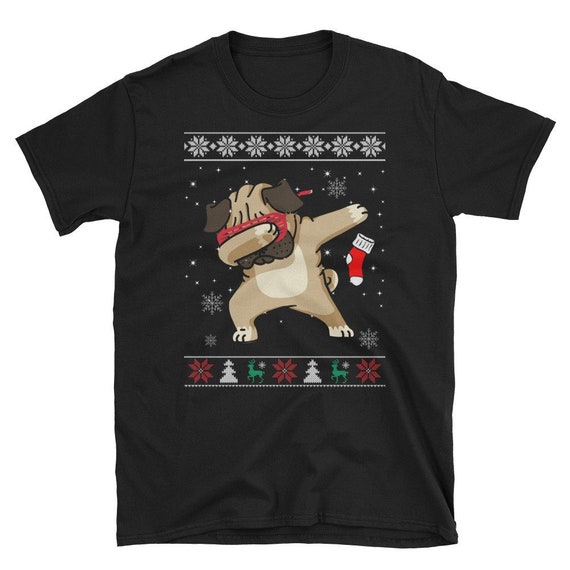 christmas pug shirt pug christmas shirt pug christmas gift | Etsy