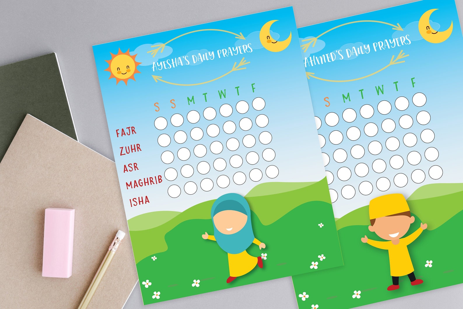 Printable Daily Prayer Tracker | Daily Prayer Chart for Kids ...