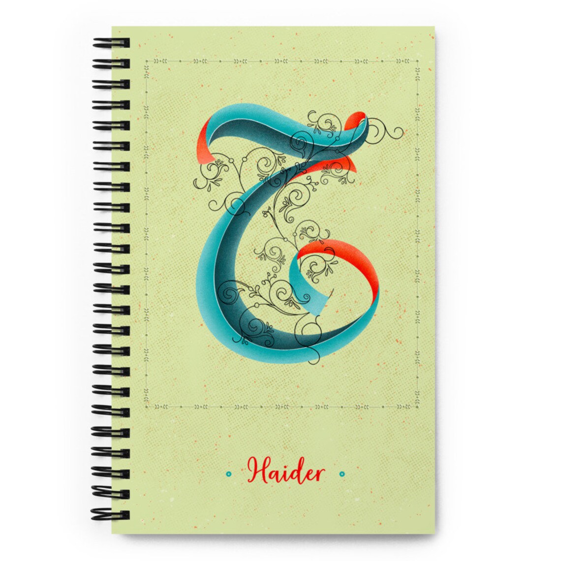 Spiral Notebook With Urdu/arabic Letter Personalize With Etsy