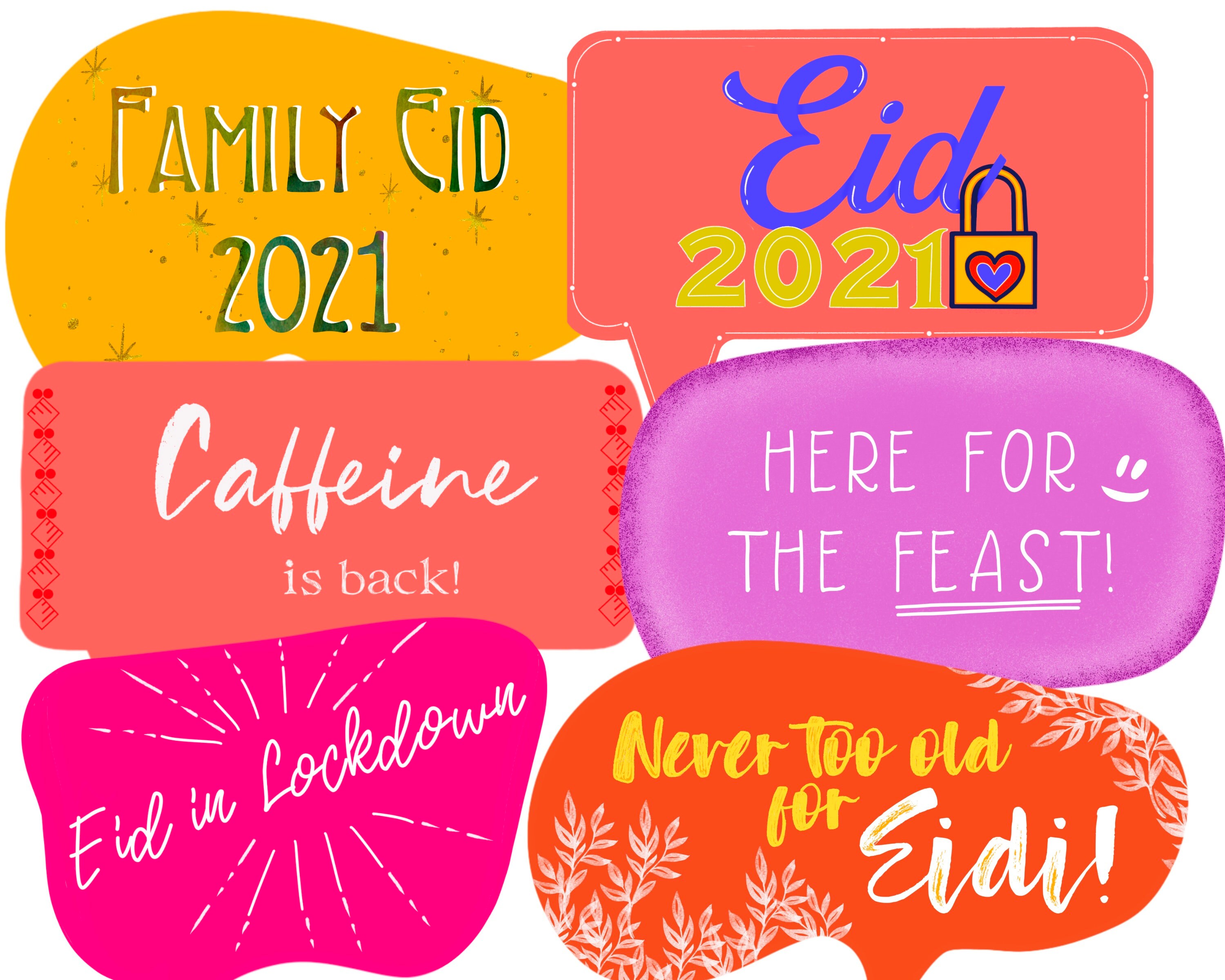 Printable Eid Photo Booth Props Eid Party Craft | Etsy