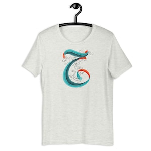 Camiseta de algodón orgánico personalizada unisex/Letra en urdu