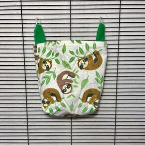 Colony Size Sugar Glider Fleece Pouch, sugar bear, pouchmates,  exotic animal bed, small animal pouch