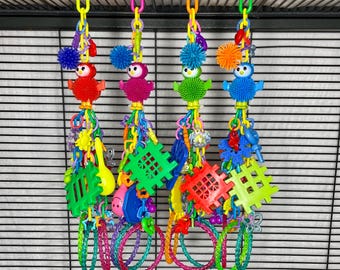 Owl Jingler - Fun Hanging Toy for Sugar Gliders, Birds, Squirrels, Ferrets & Other Small Pets
