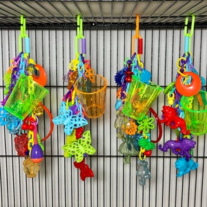 Jingle Jangles - Sugar Glider Toy, sugar bear, pouchmates, bird toy, squirrel, ferret, exotic animal, small animal toy