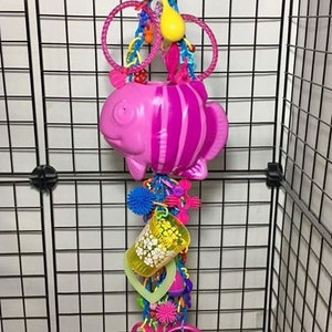 Fish Hide Out - Sugar Glider Toy, sugar bear, pouchmates, bird toy, squirrel, ferret, exotic animal, small animal toy