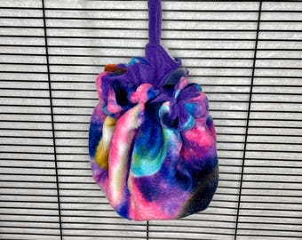 Poof Pouch Sugar Glider Fleece Pouch, sugar bear, pouchmates,  exotic animal bed, small animal pouch