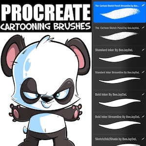 Cartooning Brush Set for Procreate by BeeJayDeL