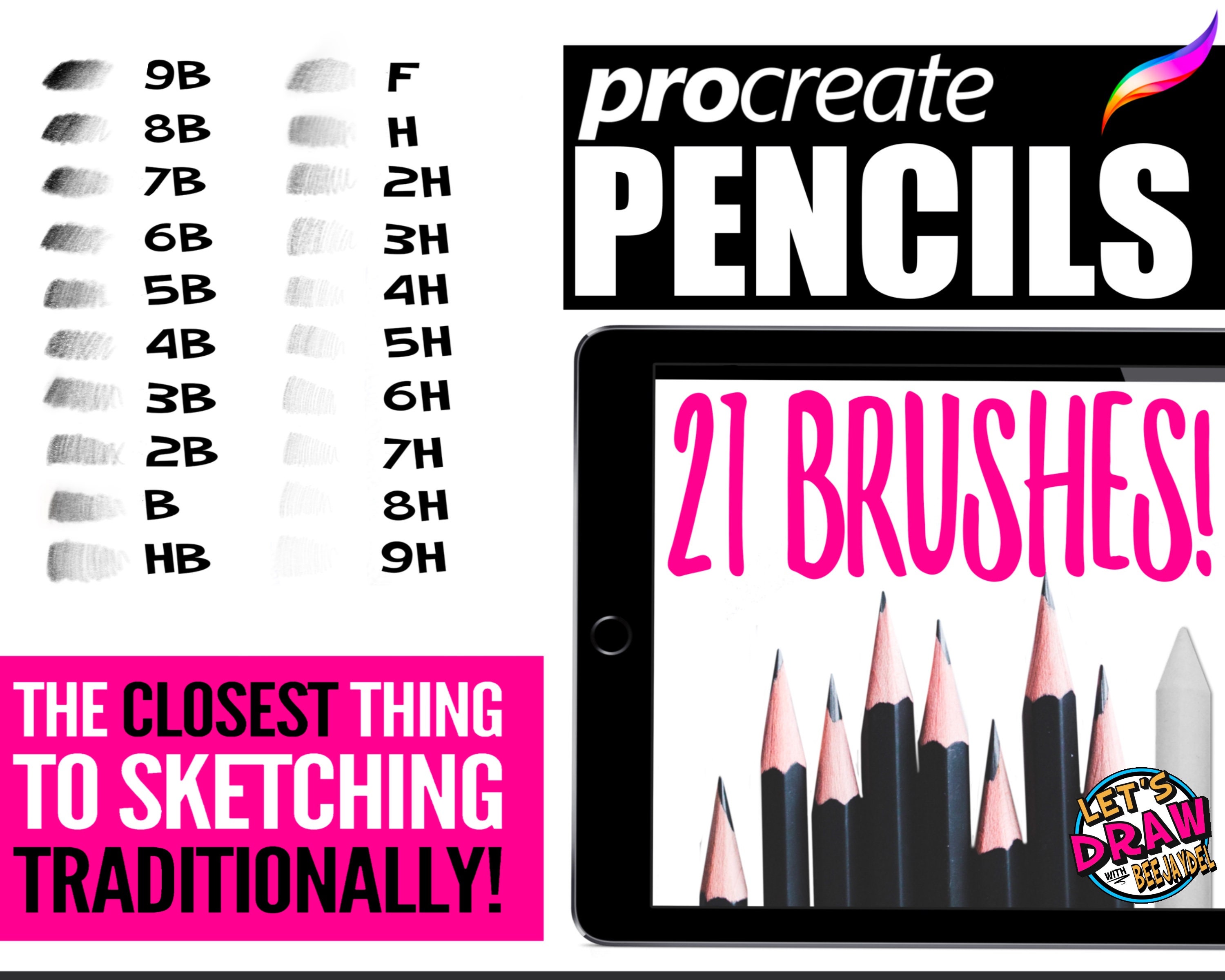 The Definitive Pencil Set for Procreate by Beejaydel Etsy