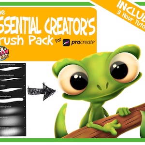 The Essential Creator's Pack of Procreate Brushes by BeeJayDeL: 7 Brushes + Exclusive 3 Hour Long Tutorial!