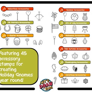 Gnome Creator Brush Pack for Procreate: 100 Stamp Brushes, 8 Color ...