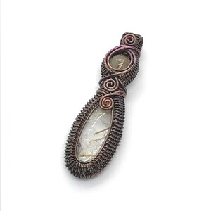 Golden Rutilated Copper Wire Wrapped Pendant