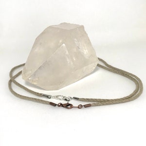 Hemp (Natural Color) 2mm Cord Necklace Customize to Any Length (13&quot;-36&quot;) with your choice of Lobster Clasp Closure.