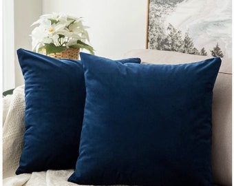 Navy velvet pillows | Etsy Navy velvet pillows | Etsy