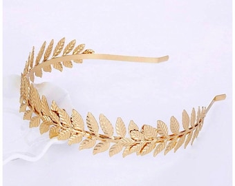 Women Hair Accessories Laurel Leaf Branch Headband Crown Leaves Hair Band VE 