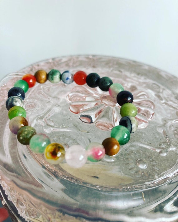 Bracciale con perline LAPISLAZZULI Bracciale con pietre preziose blu - GT collec