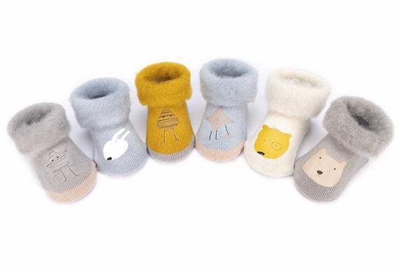 Bel terug maat voetstappen Baby laarsjes jongen meisje sokken fleece eerste schoenen - Etsy Nederland