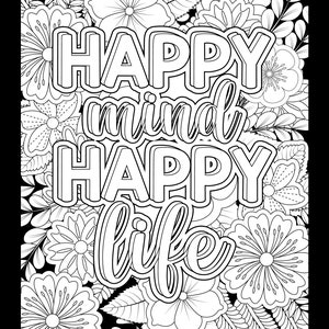 Inspirational Adult Colouring Pages Printable DOWNLOAD PNG - Etsy