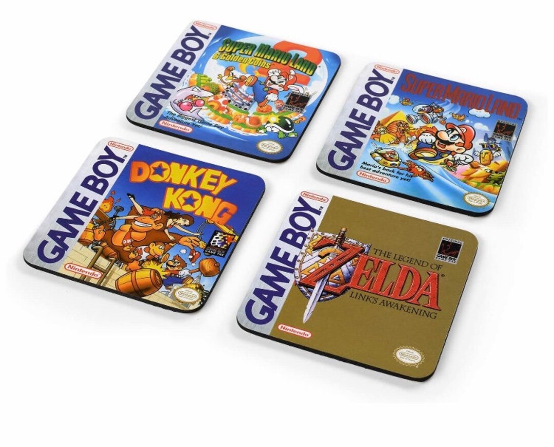 Vintage Game Boy Video Game Coasters Classic Drinks Mat Retro Etsy