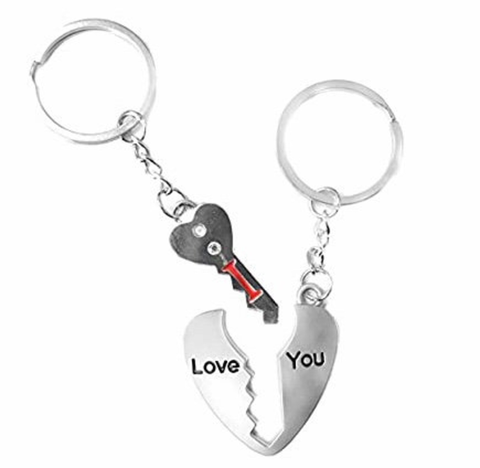 i love my girlfriend keyring
