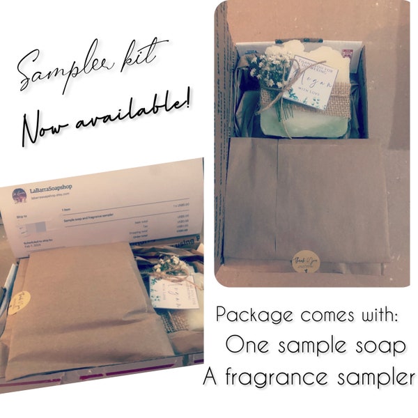 Sample soap and fragrance sampler